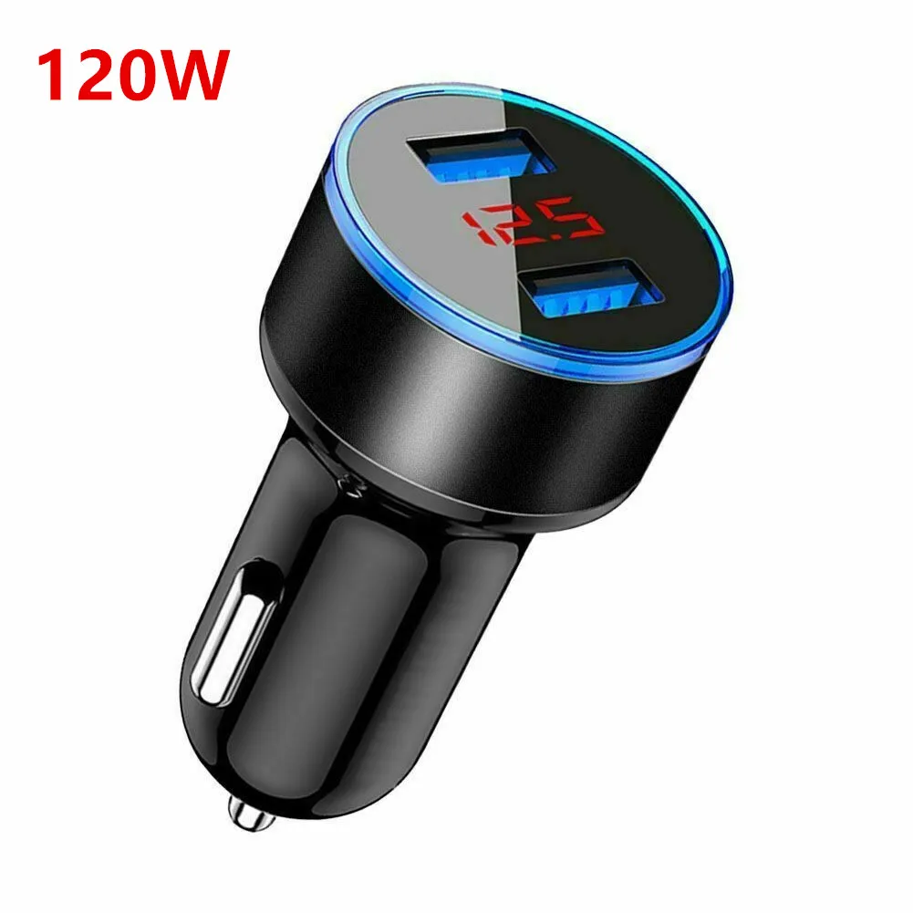 

Автомобильное зарядное устройство с двумя USB-портами, 120 Вт