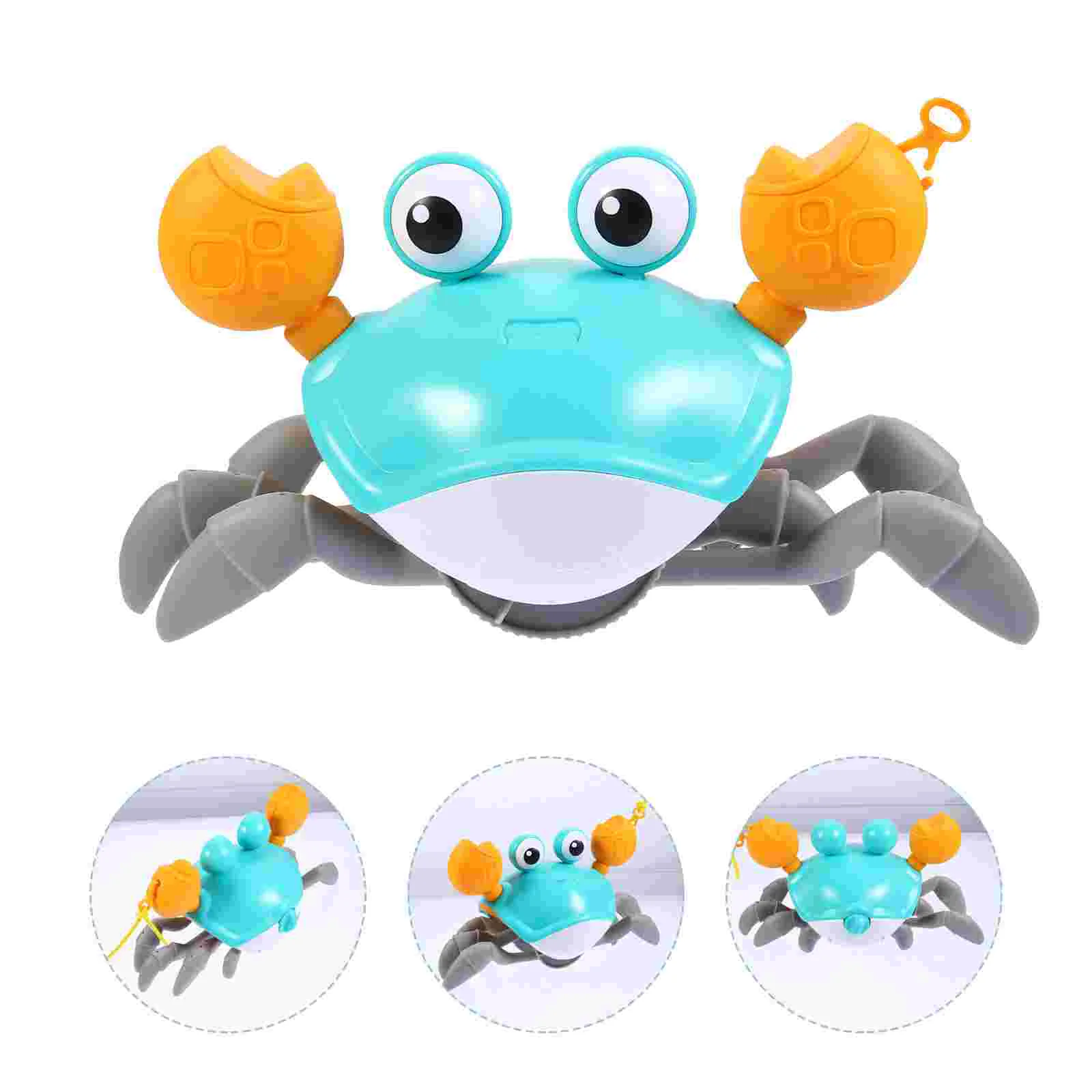 

Toy Crab Pull Baby Bath Clockwork Push Floating Swimming Crabs Windup Funny Beach Toddler Kids Amphibious Crawling Green