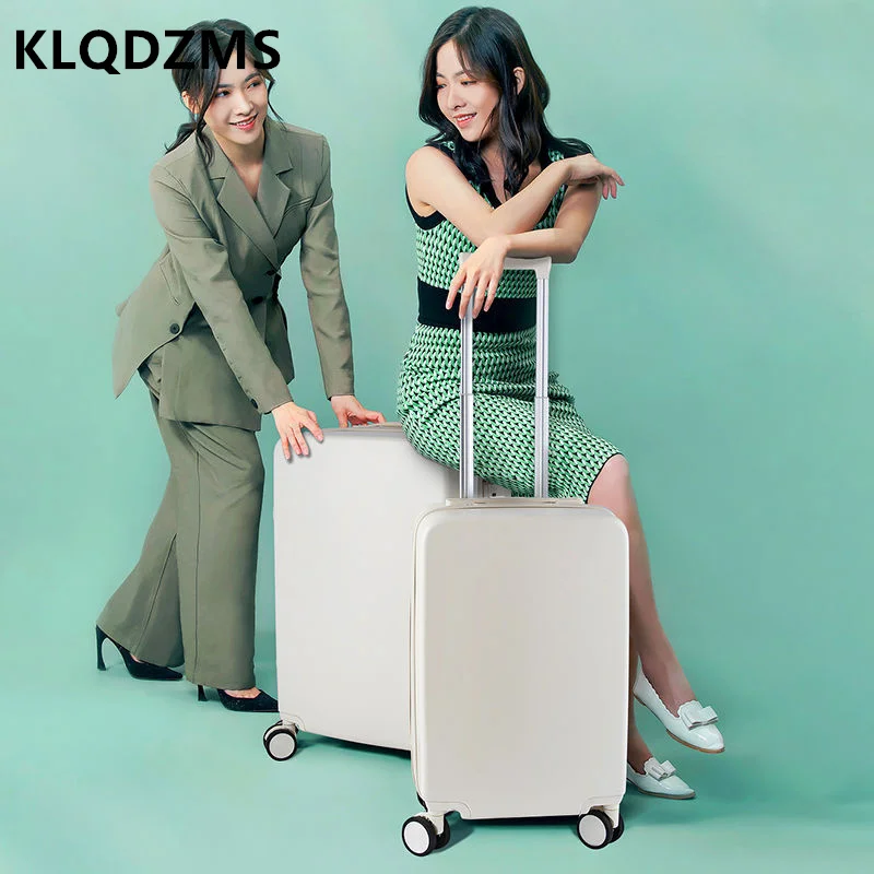 KLQDZMS New Men's Lightweight 20/22/24/26/28-inch Small Fresh Suitcase Japanese Students Hand Luggage Girls Boarding Cases