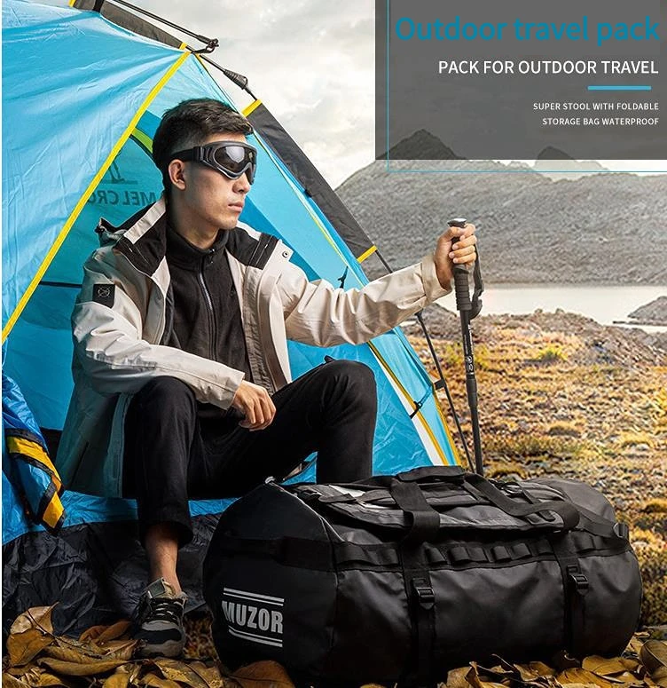 Large Capacity Men's Sports Bag Waterproof Backpack Mountaineering Bag Fitness Bag Travel Bag Portable Large Travel Bag Weekend