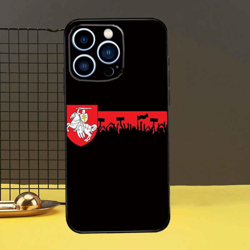 Чехол с флагом Беларуси для iPhone 16 15 14 13 12 11 Pro Max X XR XS 7 8 Plus мини-бампер
