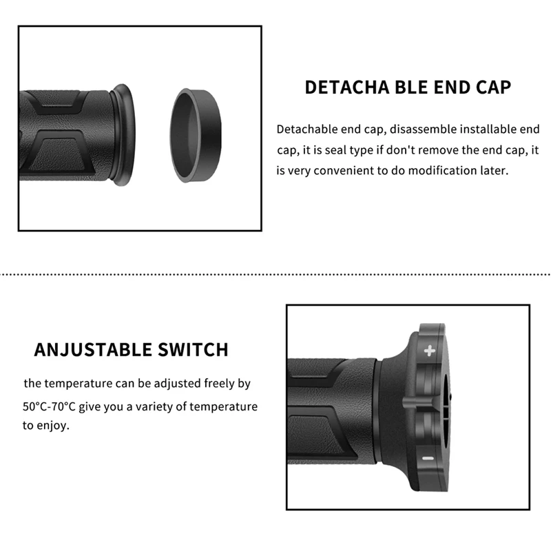 Рукоятки для мотоцикла с подогревом Регулируемая температура рукоятка