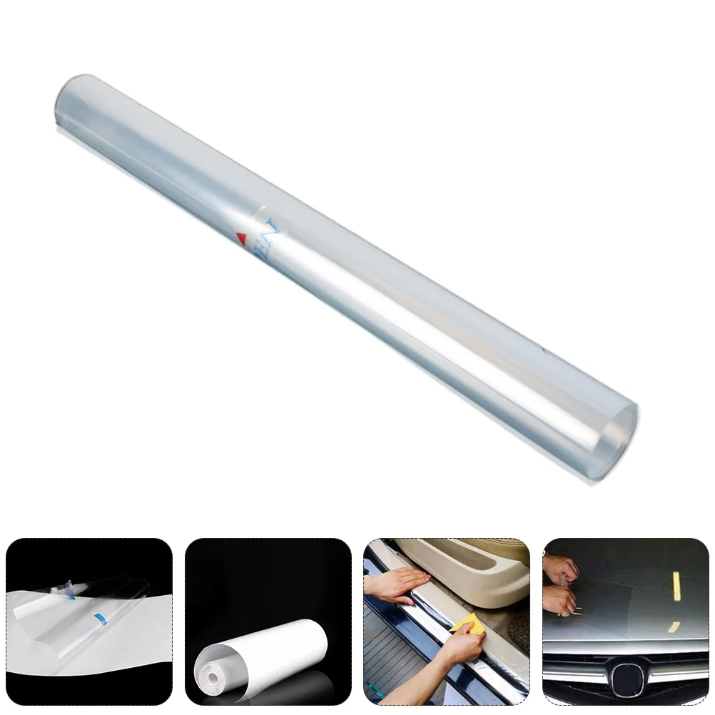 

2pcs Elastic Car Paint Protect Films Car Bumper Stickers Car Anti Scratch Films