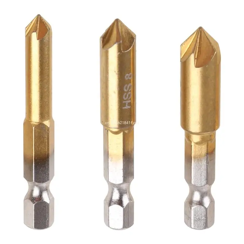 

Countersink Drill Bit Set HSS Countersink Drill Bit Set Shank HSS Counterbore Reamer Countersink Chamfer Counter Dropship