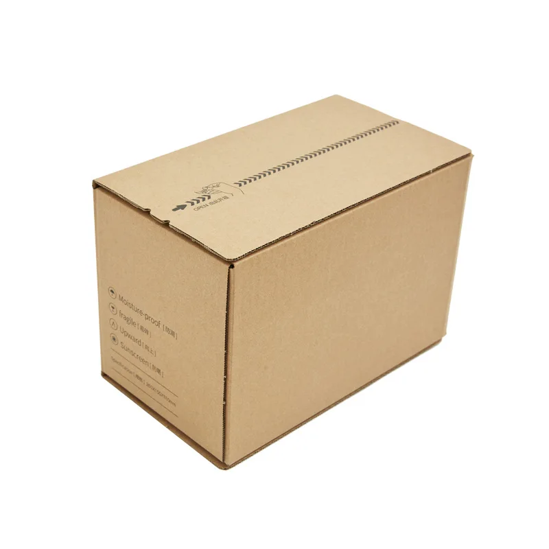 

IN STOCK eco friendly custom logo carton kraft corrugated cardboard packaging mail postal mailer shipping box