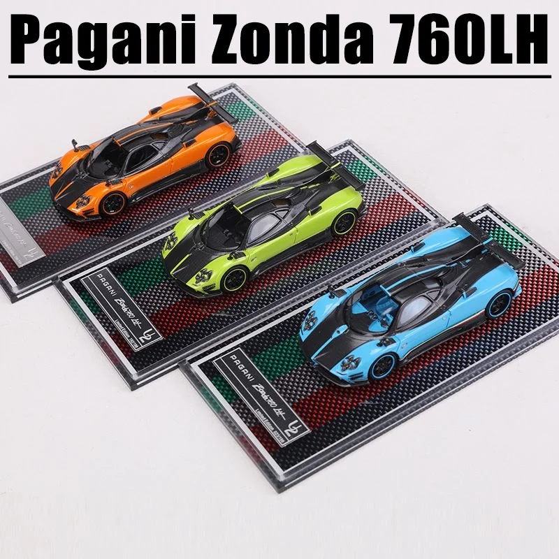 U2 1/64 Pagani Zonda 760LH Игрушка из сплава литая под давлением металлическая модель в