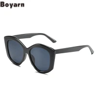 boyarn new large frame sunglasses steampunk shades same cat eye ink womens street photography fashion versatile gl