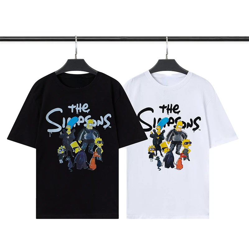 Summer Cotton Men's New Casual Fashion Versatile Print Thin Top T-Shirt S-4XL