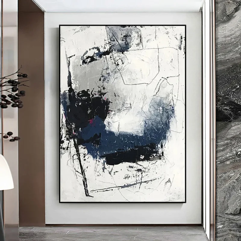 Абстрактная текстурированная масляная живопись на холсте ручная роспись