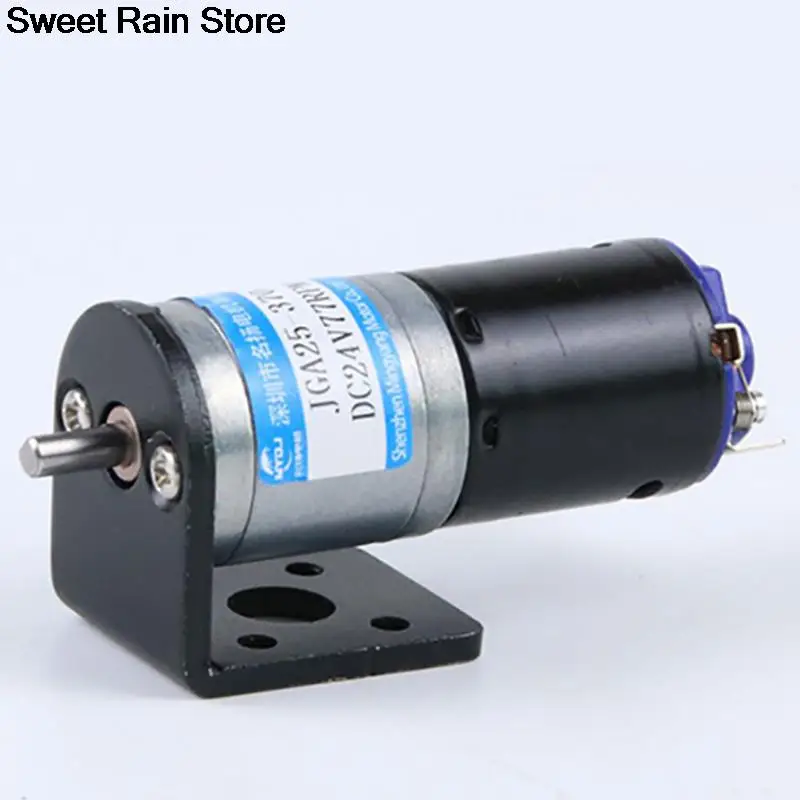 25 мм 6 В постоянного тока мотор-редуктор JGA25-370H Sikat Karbon Tebalembaliepatan Dapat Diatur CW CCW