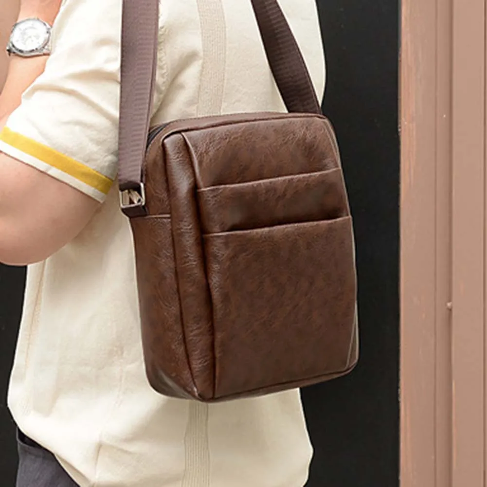 

Casual PU Leather Shoulder Bag Large Capacity Cross-body Bag For Dating