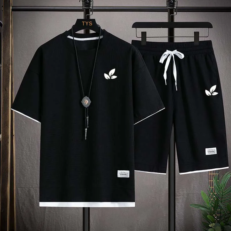 

Men's set T-shirt, casual, high-quality, summer, new, fashionable, 2023