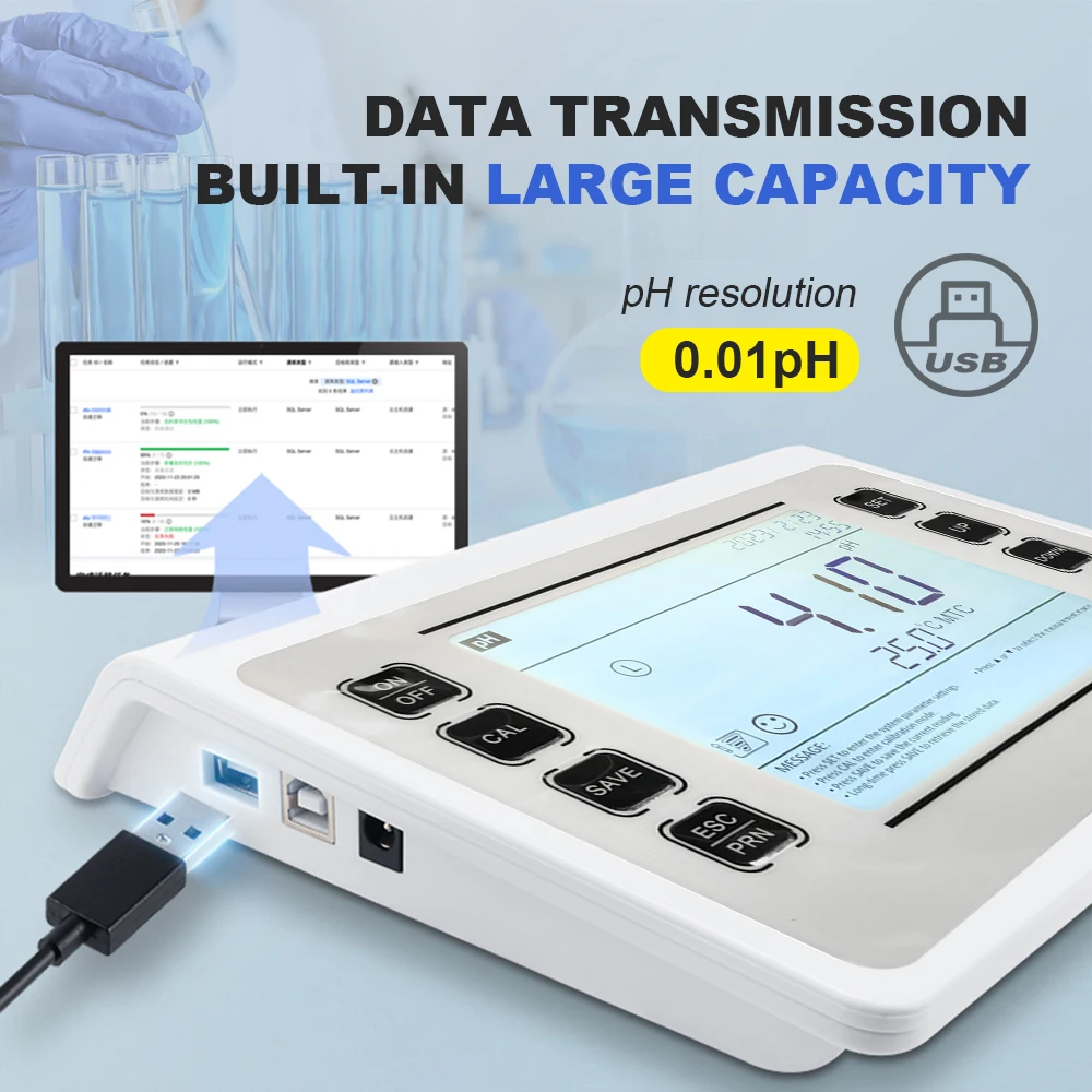 Приборы для pH-метра ZOIBKD P901 лабораторный комплект настольного со светодиодным