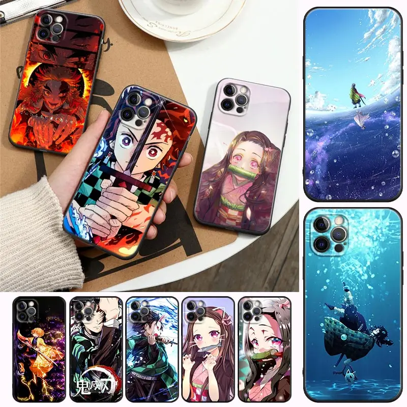 

Super Cute Girl Anime Demon killer Animation Phone Case for Apple iPhone 14 13 12 11 8 7 SE XR XS Max 6 6s Pro Plus Case Funda