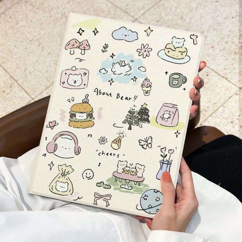 Развлекательный планшет с рисунком медведя