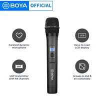boya by whm8 pro uhf wireless handheld microphone 48 channels oled display dynamic mic for by wm8 pro k1 k2 kit receiver rx8 pro