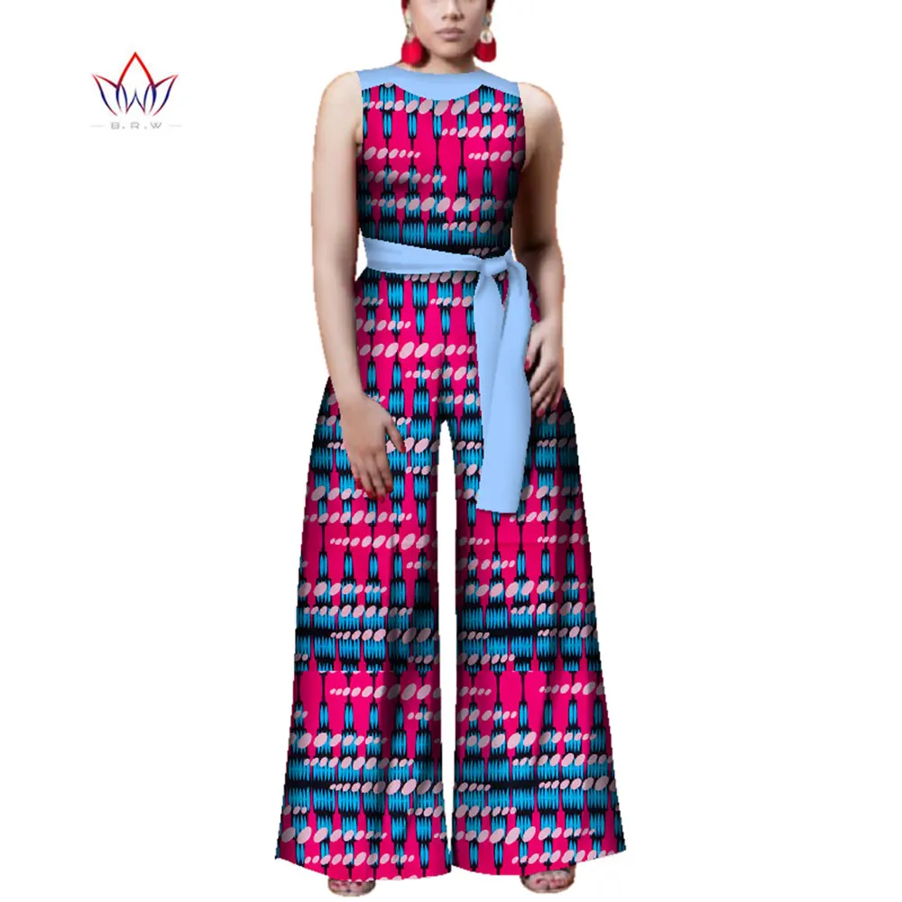 Комбинезон женский летний в африканском стиле без рукавов с принтом |