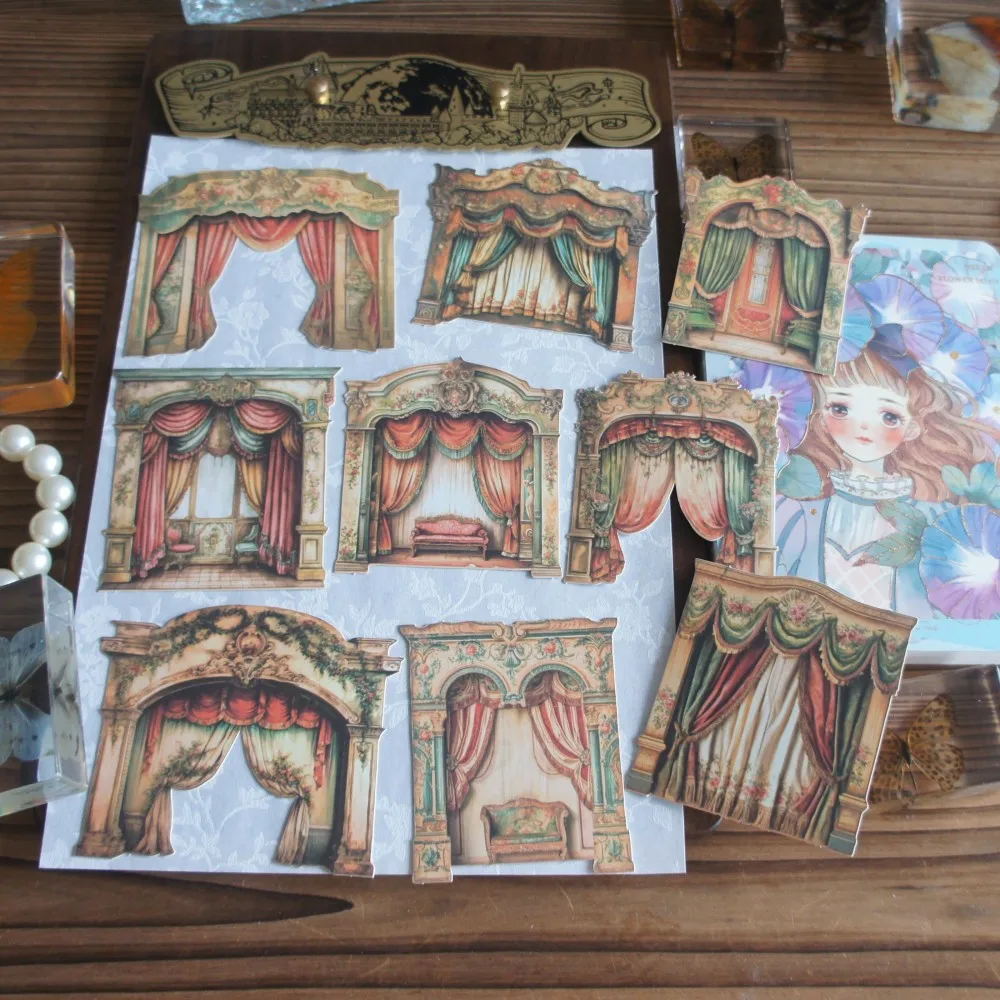 10 шт. красочные Opera Play Show сценический стиль бумажная наклейка Скрапбукинг DIY