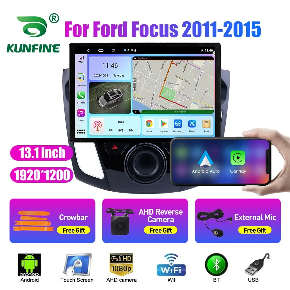 

13.1 inch Car Radio For Ford Focus 2011 2012 2013-15 Car DVD GPS Navigation Stereo Carplay 2 Din Central Multimedia Android Auto