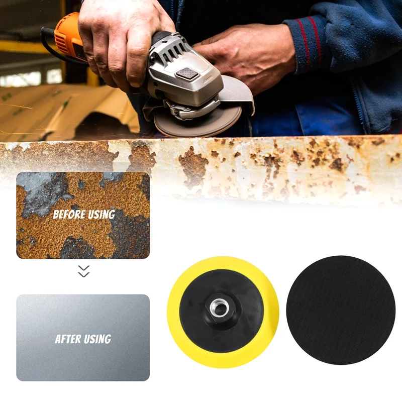 

5 Inch(125Mm) Hook And Loop Sanding Pad 5 Inch Sander Backing Plates With 5/8-11 Threads(2 Pack)