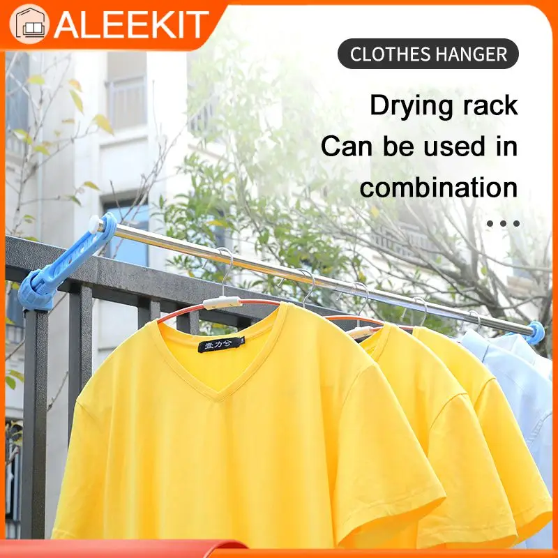 

Clothing Window Frame Hanger Home Storage Finishing Retractable Indoor Space Saver Clothes Hangers Drying Rack