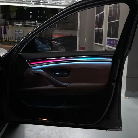 Для BMW 5 серии F10 F11 246 цветов Светодиодный окружающий свет RGB Symphony Ambient Light Светодиодный цветной неоновый окружающий свет