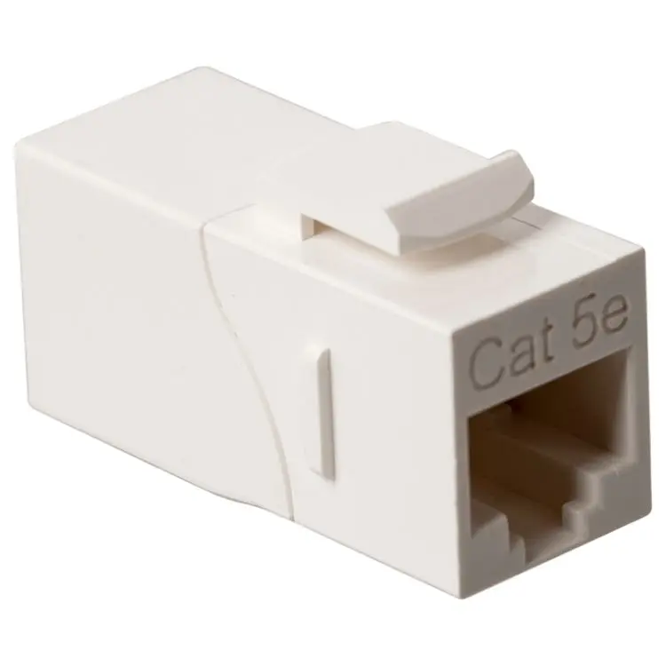Повторитель Lanmaster LAN KCP45U5E/90 WH RJ 45 неэкранированный 90 градусов кат.5E формата Keystone