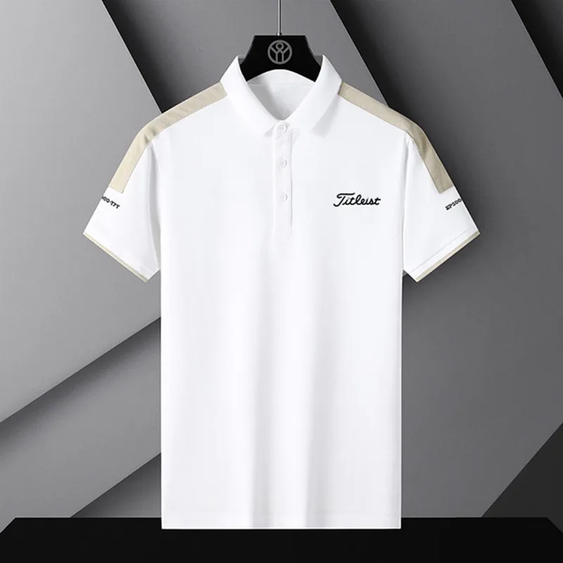 

Golf /Korean version/fashionable men's polo shirt, new summer breathable men's golf short sleeved polo shirt