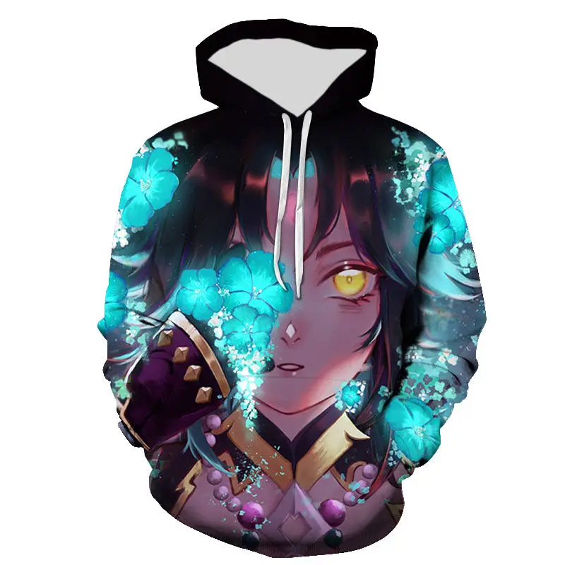 

Новинка, модные толстовки Genshin Impact с 3D принтом для мужчин, женщин и детей, свитшоты для мальчиков и девочек, Детская уличная одежда, пуловер, повседневные топы