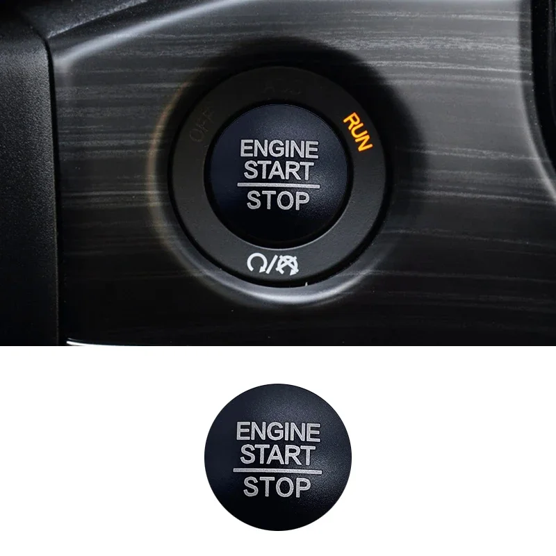 

Защитная крышка кнопки запуска для двигателя Jeep Grand Cherokee Wrangler, одна кнопка запуска, переключатель зажигания, декоративная наклейка