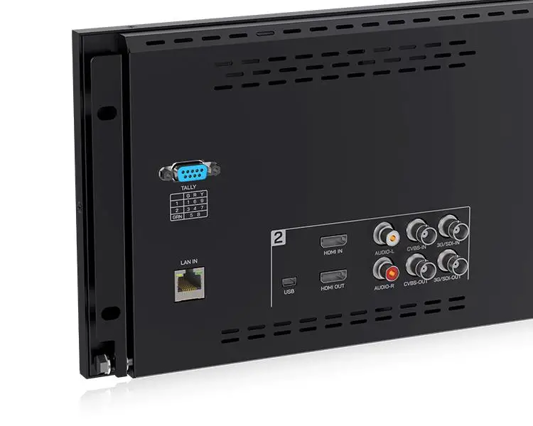 FEELWORLD D101 PLUS двойной 10 1-дюймовый монитор 4RU для монтажа в стойку 4K HDMI SDI 1920x1200IPS