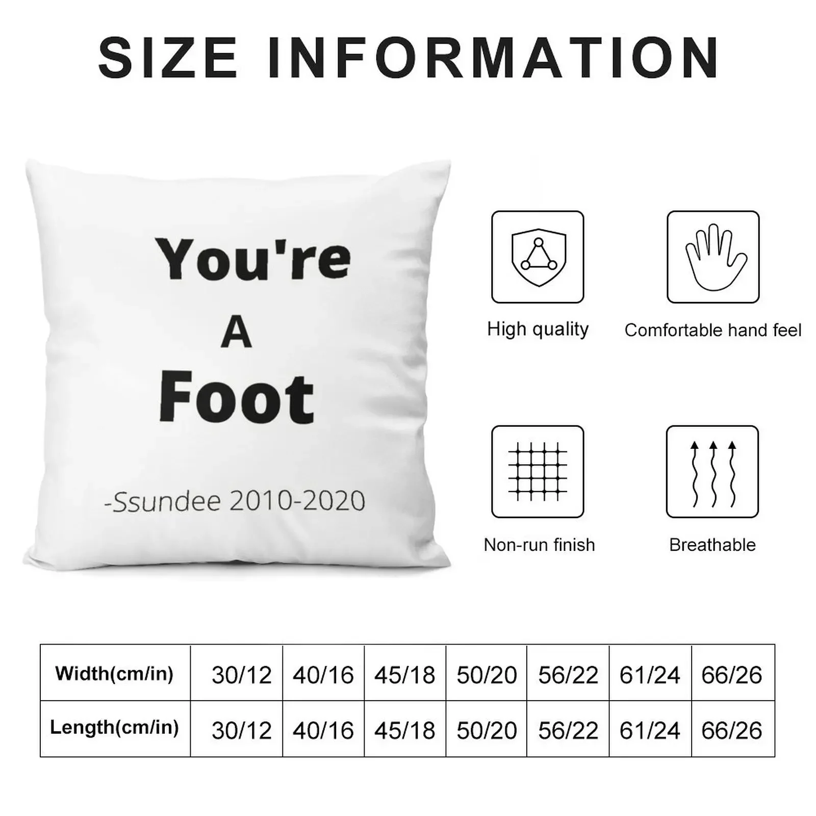 You_re A Foot - Подушка Ssundee Роскошный чехол для подушки в стиле аниме