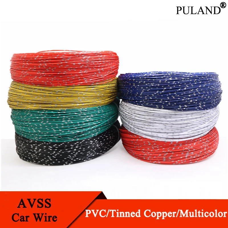 

5/10/50m AVSS Car Modified Wire 22 20 18 16 14 13 AWG Speaker Audio Cable OFC Oxygen-free Pure Copper Power Cord Line