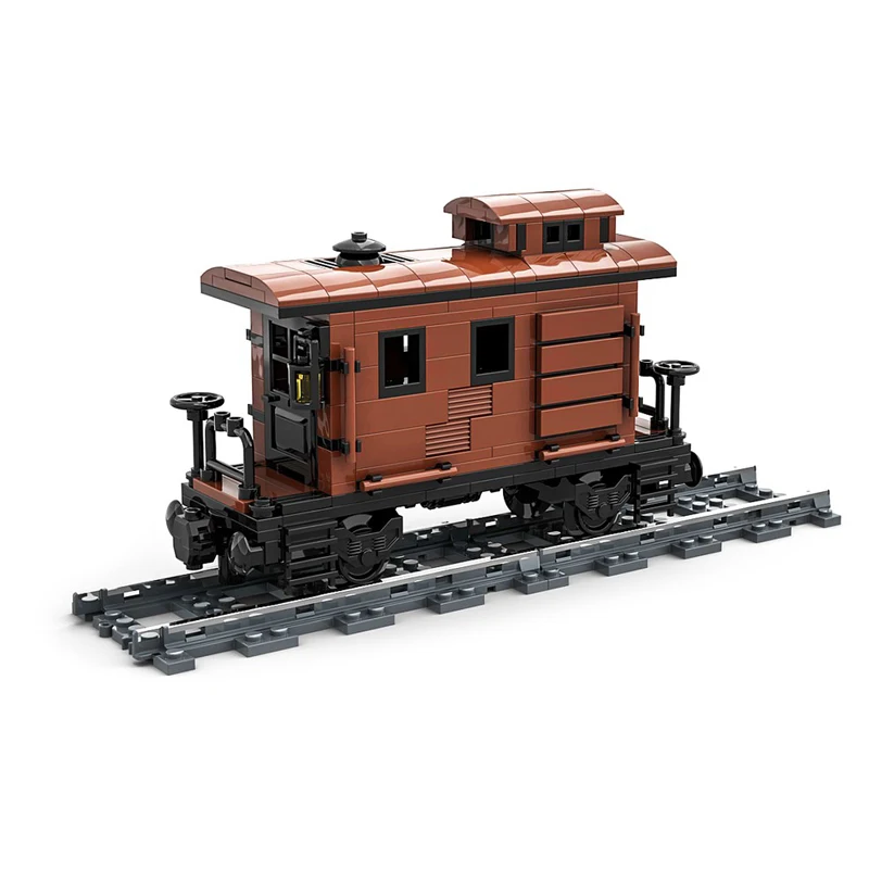 НОВЫЙ 262 шт. MOC городской промышленный старый западный тормозной вагон поезда