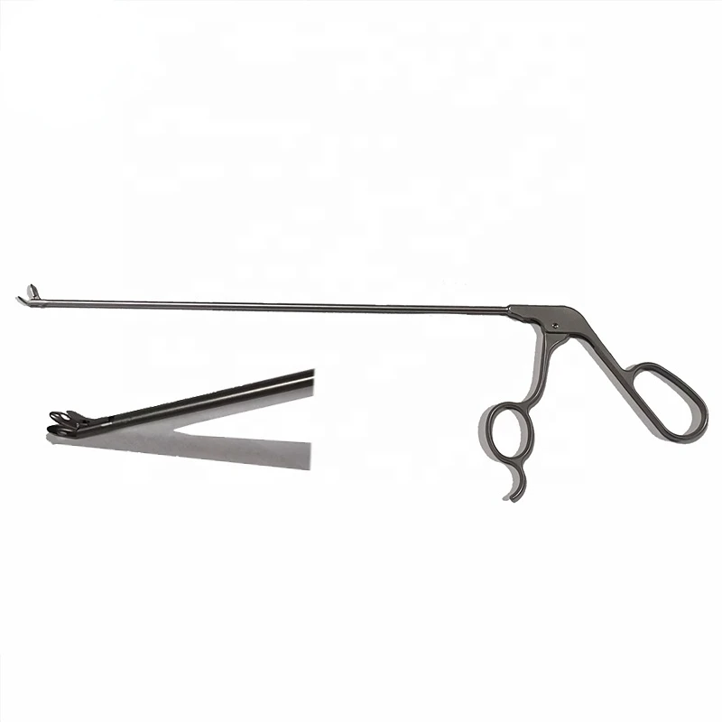 

3.5*130mm 10mm interlaminar spine endoscope 15degree nucleus pulposus forceps