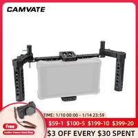 camvate directors monitor cage rig with adjustable cheese handgrip for 5 7 lcd monitors ideal for atomos ninja inferno