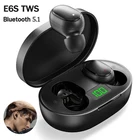 Беспроводные наушники TWS E6S, Bluetooth наушники 5,1, гарнитура с микрофоном, спортивные мини-наушники с шумоподавлением для Xiaomi Redmi A6S