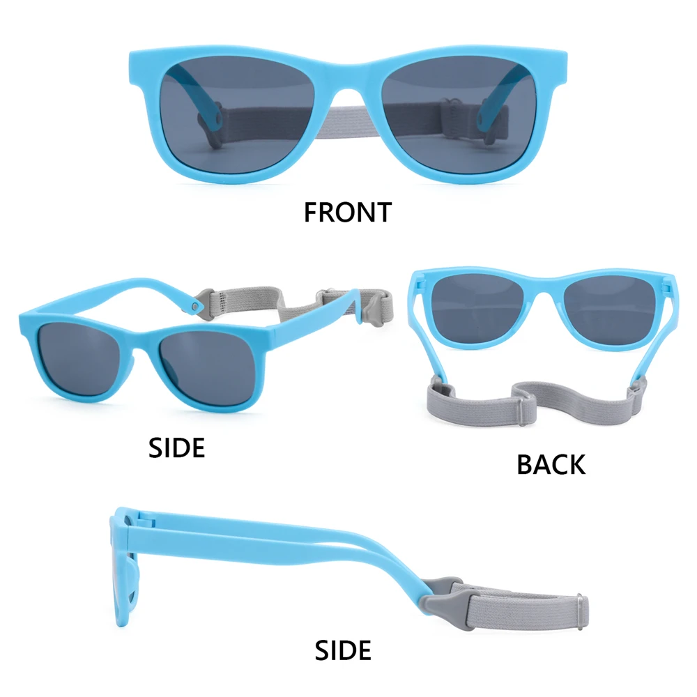 Детские солнцезащитные очки 0-24 месяцев с регулируемым ремешком поляризационные