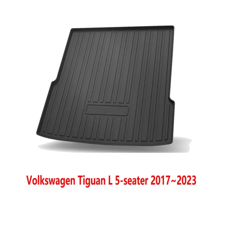 

Для VW Volkswagen Tiguan L 2017 ~ 2023 накладки на багажник автомобиля, защита от грязи, коврик, автомобильный коврик, коврики на заднее сиденье, автоаксессуары