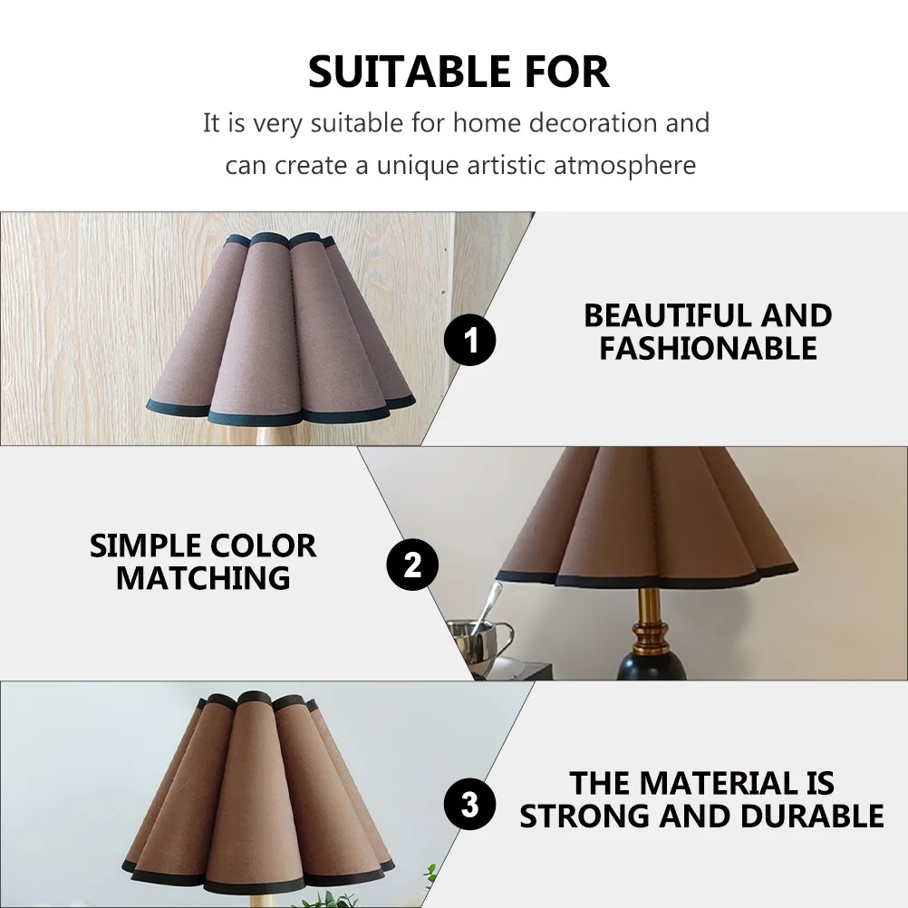 Абажуры для настольных ламп плиссированные базовые лепестки подвесные