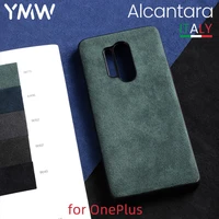 ymw alcantara case for oneplus 10 pro 9 8 8t 7 7t 6 6t 1 nord fashion luxury fur artificial leather phone cases cover