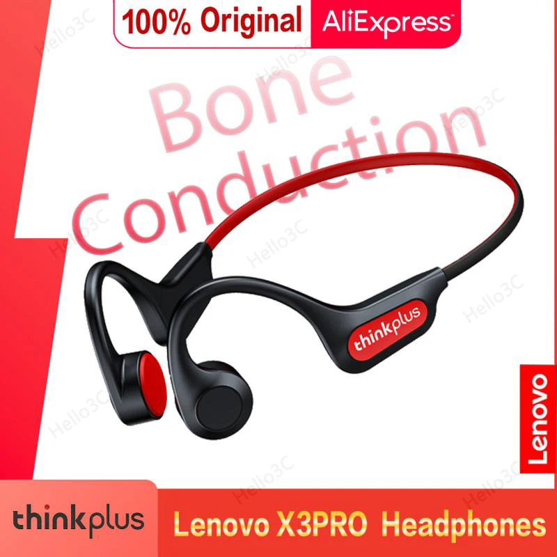 Bluetooth-наушники Lenovo X3 Pro с костной проводимостью водонепроницаемые микрофоном -