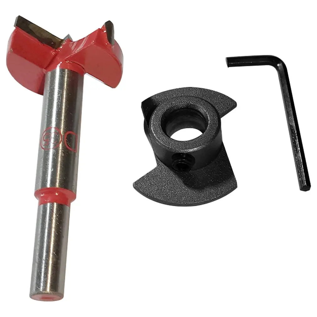 

Cabinet Hinge Open Hole Saw, Drill Bit Tool , Electrical Drilling Tools 15mm-35mm Adjustable Woodworking Red