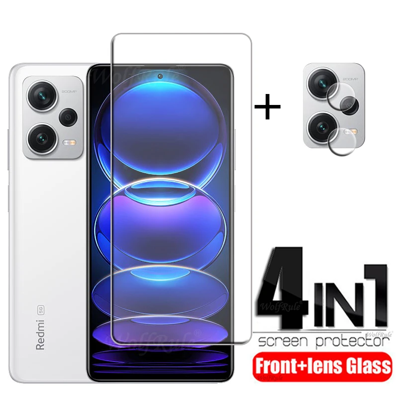 

4-in-1 For Redmi Note 12 Pro Plus Glass For Xiaomi Redmi Note 12 Pro Plus Screen Protector For Redmi Note 12 Pro Plus Lens Glass
