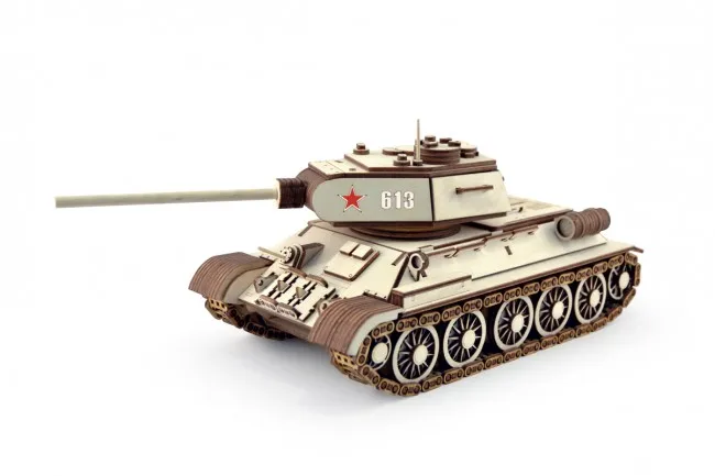 

Laser Cut T-34 Tank 3D Puzzle Free Vector