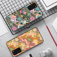 flowing flowers phone case for samsung s20 lite s21 s10 s9 plus for redmi note8 9pro for huawei y6 cover