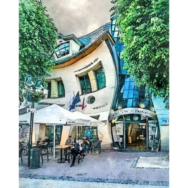 

GATYZTORY DIY Acrylic Drawing By Numbers Abstract House Kits For Adult Picture Scenery Home Decor Gift Crafts Paintings