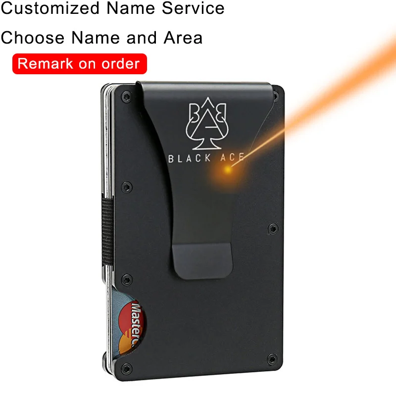 

Anit 2023 Card Holder Men Wallets Slim Thin Metal Purse Male Magnetic Lock Short Wallet Women Small Airtag Hidden Book Walet Bag