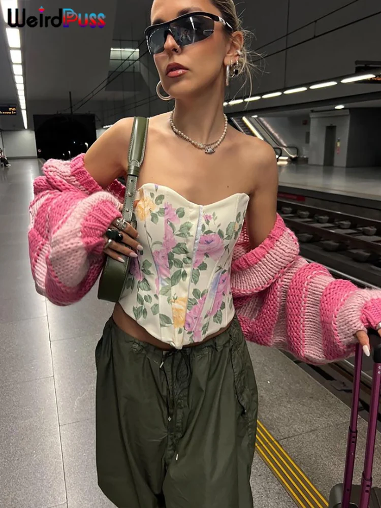 

Свитер женский вязаный с длинным рукавом и пупком, Y2K