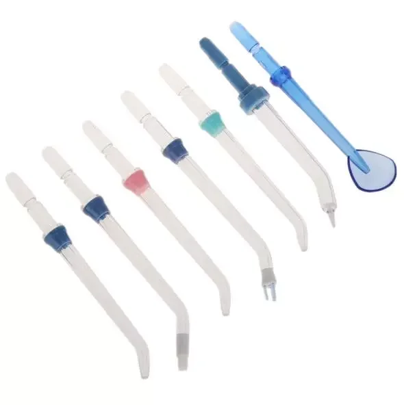 

7 Pieces Water Flosser Oral Irrigator Extra Replacement Jet Tip Nozzle For Waterpik WP-100 Vaclav Nicefeel Flycat